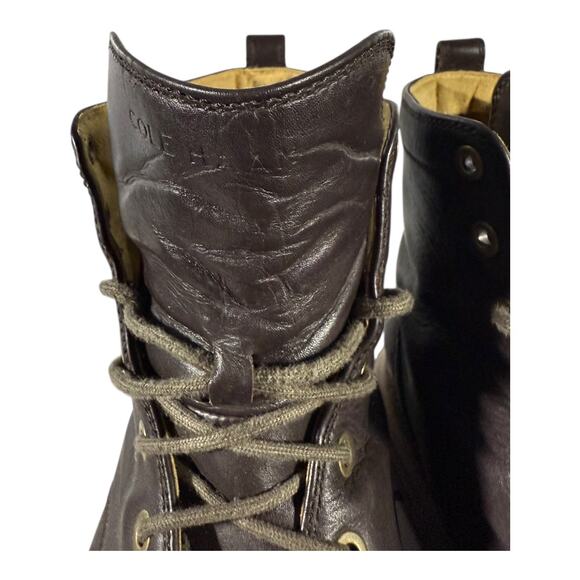 Cole Haan Men’s Leather Lace Up Boots Brown Size 11.5M C23421 Casual Comfort - Picture 4 of 9